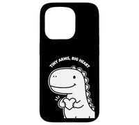 Bonito diseño de San Valentín para niños de Tiny Arms Big Heart Dino Carcasa para iPhone 15 Pro