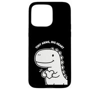 Bonito diseño de San Valentín para niños de Tiny Arms Big Heart Dino Carcasa para iPhone 15 Pro MAX