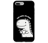 Bonito diseño de San Valentín para niños de Tiny Arms Big Heart Dino Carcasa para iPhone 7 Plus/8 Plus