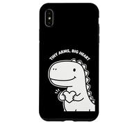 Bonito diseño de San Valentín para niños de Tiny Arms Big Heart Dino Carcasa para iPhone XS MAX