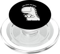 Bonito diseño de San Valentín para niños de Tiny Arms Big Heart Dino PopSockets PopGrip para MagSafe