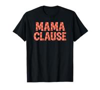 Bonito diseño navideño de mamá cláusula de Estrellas Camiseta