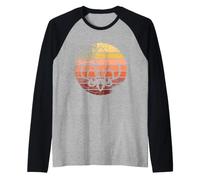 Bonito diseño Retro Vintage de Lirios Scout Camiseta Manga Raglan