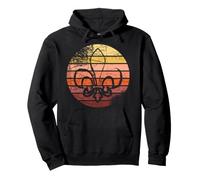 Bonito diseño Retro Vintage de Lirios Scout Sudadera con Capucha