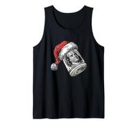 Bonito Disfraz de Billete de dólar con Sombrero de Navidad Camiseta sin Mangas