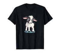 Bonito disfraz de cara de cabra para amantes de las cabras y ovejas de granja Camiseta