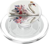 Bonito Disfraz de Cisne del Reino Unido para niños y niñas PopSockets PopGrip para MagSafe