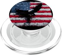 Bonito Disfraz de Colores patrióticos para águila y Amantes simbólicos PopSockets PopGrip para MagSafe