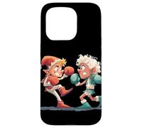 Bonito Disfraz de Elfos de Boxeo para Navidad Loca Carcasa para iPhone 15 Pro