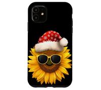 Bonito Disfraz de Girasol con Gafas de Sol para fanáticos de Las Flores festi Carcasa para iPhone 11
