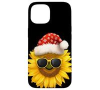 Bonito Disfraz de Girasol con Gafas de Sol para fanáticos de Las Flores festi Carcasa para iPhone 15