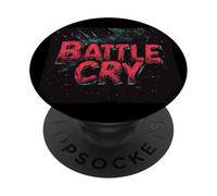 Bonito disfraz de grito de batalla rojo para hombre y mujer PopSockets PopGrip Adhesivo