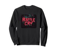 Bonito disfraz de grito de batalla rojo para hombre y mujer Sudadera