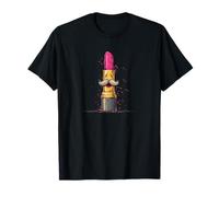 Bonito Disfraz de lápiz Labial con Barba para los Amantes del Bigote Camiseta