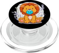 Bonito Disfraz de león bebé para los Amantes del Chupete y el Safari PopSockets PopGrip para MagSafe