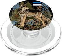 Bonito Disfraz de Lobo Gris estonio para niños y niñas PopSockets PopGrip para MagSafe