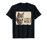 Bonito Disfraz de Lobo Solitario Camiseta