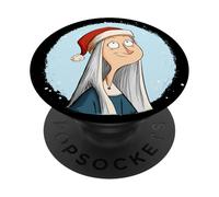 Bonito Disfraz de María de Nazaret con Sombrero de Navidad PopSockets PopGrip Adhesivo
