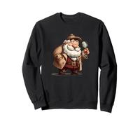 Bonito Disfraz de Santa Claus con Lupa para Detectives Sudadera