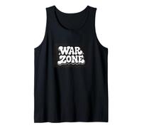 Bonito Disfraz de Zona de Guerra para Hombre y Mujer Camiseta sin Mangas