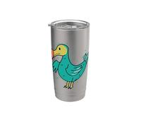 bonito Dodo Bird de Mauricio Vaso térmico de acero inoxidable de doble pared