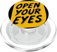 Bonito Emblema Amarillo Abre Tus Ojos PopSockets PopGrip para MagSafe