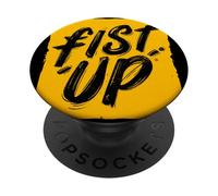 Bonito Emblema Amarillo con el puño PopSockets PopGrip Adhesivo