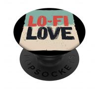 Bonito Emblema de Amor Lo-Fi PopSockets PopGrip Adhesivo