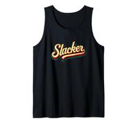Bonito Emblema de discurso Slacker para un Aspecto Fresco Camiseta sin Mangas