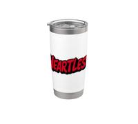 Bonito emblema de habla sin corazón para adultos y niños Vaso térmico de acero inoxidable de doble pared