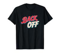 Bonito Emblema de Lema Back Off para niños y niñas Camiseta