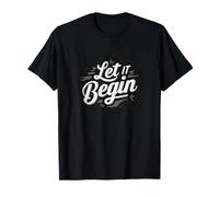 Bonito Emblema Let it Begin Camiseta
