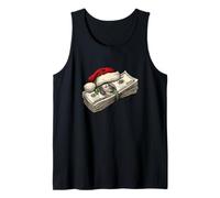 Bonito Estilo de Billete de dólar en Estilo navideño para los Amantes del Efectivo Camiseta sin Mangas