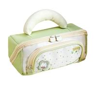 Bonito estuche con compartimentos, bolsa estética de apertura amplia, verde | Cuenta con un diseño de apertura amplia y 9 compartimentos para organizar y almacenar fácilmente bolígrafos