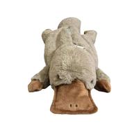 Bonito estuche con cremallera de tiburón y pájaro de dibujos animados para la escuela, organizador al aire libre, borrador, lápiz de estudio, D4B4, suministros escolares, pato, 1 PC