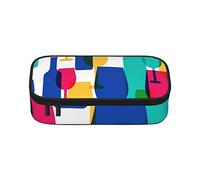 Bonito estuche de delfín de gran capacidad, bolsa de papelería de oficina, bolsa de cosméticos con compartimentos para niñas, niños y adultos, copas de cóctel y botellas de vino, talla única