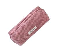 Bonito estuche de pana para lápices, 7.48 x 2.76 x 2.36 pulgadas, pequeño estuche organizador de escritorio, estuche escolar para bolígrafos, bolsa organizadora para adolescentes, niños, niñas,