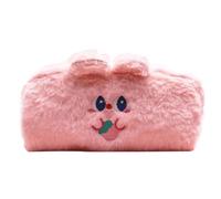 Bonito estuche de peluche adorable de felpa Kawaii con forma de oso | Bolsa organizadora de cosméticos de dibujos animados para escuela, universidad, oficina, estudio, adolescentes, niñas