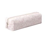 Bonito estuche estético para estudiantes, monedero, bolsa de cosméticos, organizador de papelería de oficina, para niños, adolescentes, escuela (Z-flor rosa)
