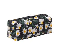 Bonito estuche para lápices, estuche estético para estudiantes, monedero, bolsa de cosméticos, organizador de papelería de oficina, para niños, adolescentes, escuela (flores-L)