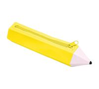 Bonito estuche para niños, estuche con cremallera para estudiantes, estuche de almacenamiento de color brillante para estudiantes de secundaria, universidad y secundaria, Amarillo, Refer to