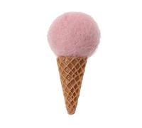 Bonito fieltro de helado para decoración creativa hecha a mano para fiestas de San Valentín, fotografía de recién nacidos, kit de aseo de baño de bebé, termómetro esencial, juego de aseo para el