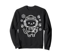 Bonito Gato Kawaii Apicultor Apicultura Abejas Sudadera