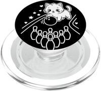 Bonito Gato Kawaii Jugando a los Bolos PopSockets PopGrip para MagSafe
