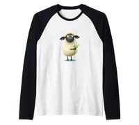 Bonito gráfico de diente de león y oveja para los amantes de las semillas de jardinero Camiseta Manga Raglan