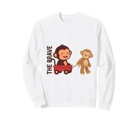 Bonito gráfico de Monkey Punch Baby The Brave Sudadera