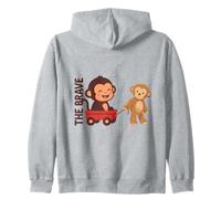 Bonito gráfico de Monkey Punch Baby The Brave Sudadera con Capucha