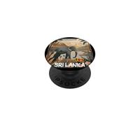 Bonito gráfico de Naturaleza de Sri Lanka con Elefante PopSockets PopGrip Adhesivo