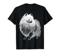 Bonito gráfico de Perro Pomerania Camiseta