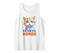 Bonito gráfico Humano patético de Gato Camiseta sin Mangas